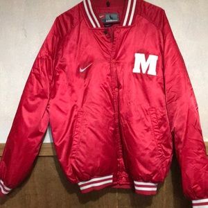 Nike university of Maryland Varsity jacket.